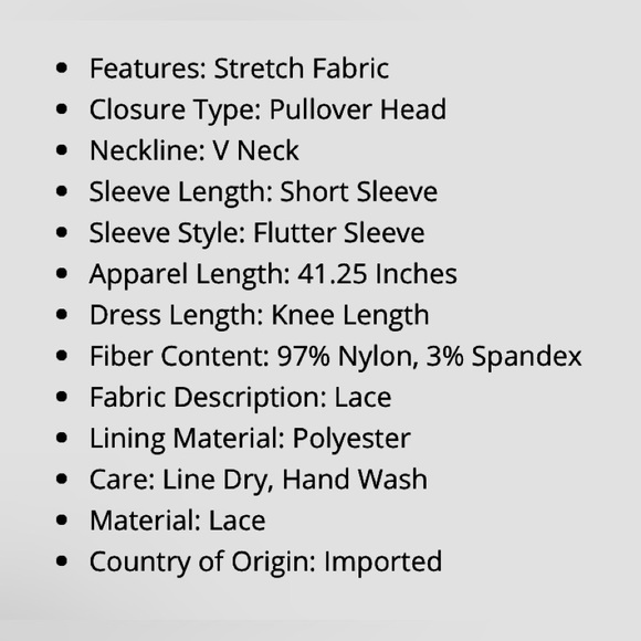 💥Rabbit Rabbit Rabbit Lined Lace Dress💥 NWT - Picture 14 of 14